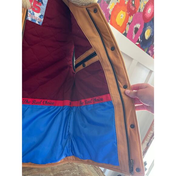 Chevignon mens down filled leather vest - Picture 5 of 9